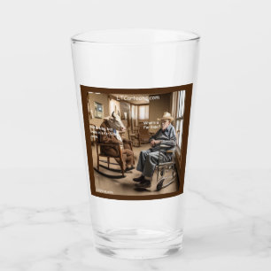 Rick London zurückgeblieben Far Side Cow mag es, z Glas