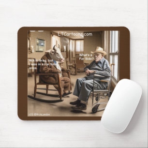 Rick London zurückgeblieben Far Side Cow mag es, z Mousepad