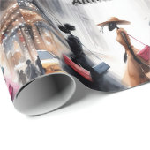 Rick Londons Mode Ants of New York City Funny Geschenkpapier (Rolleneckpunkt)