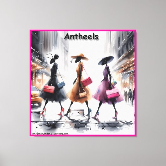 Rick Londons Mode Ants of New York City Funny Leinwanddruck (Vorderseite)