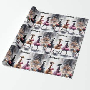 Rick Londons Modeameisen von New York City Lustig Geschenkpapier