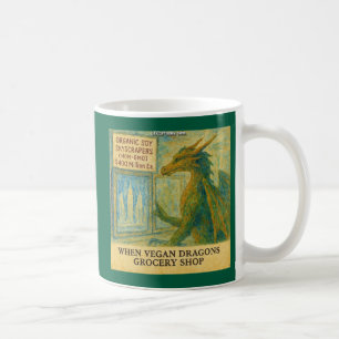 Rick Londons Veganes Drachengeschäft Funny Shoppin Kaffeetasse
