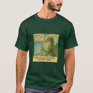 Rick Londons Veganes Drachengeschäft Funny Shoppin T-Shirt