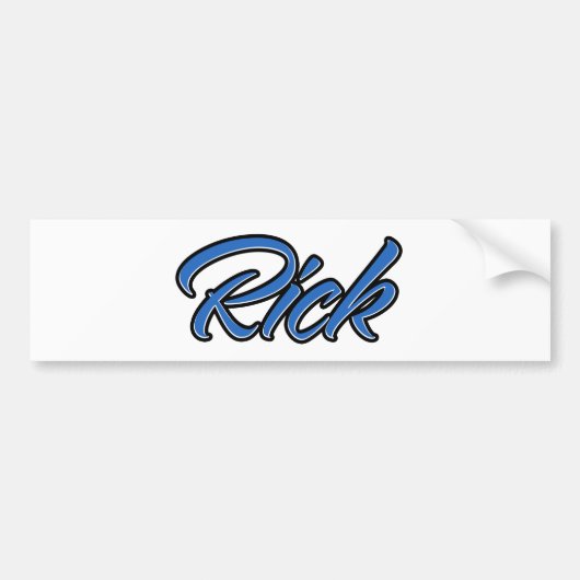 Rick Name blue Aufkleber Sticker Autoaufkleber (Vorne)