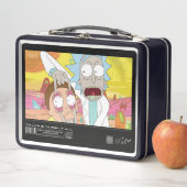 Rick Opening Morty's Eyes Quote Graphic Metall Brotdose (Beispiel)