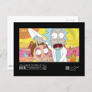 Rick Opening Morty's Eyes Quote Graphic Postkarte