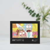 Rick Opening Morty's Eyes Quote Graphic Postkarte (Stehend Vorderseite)