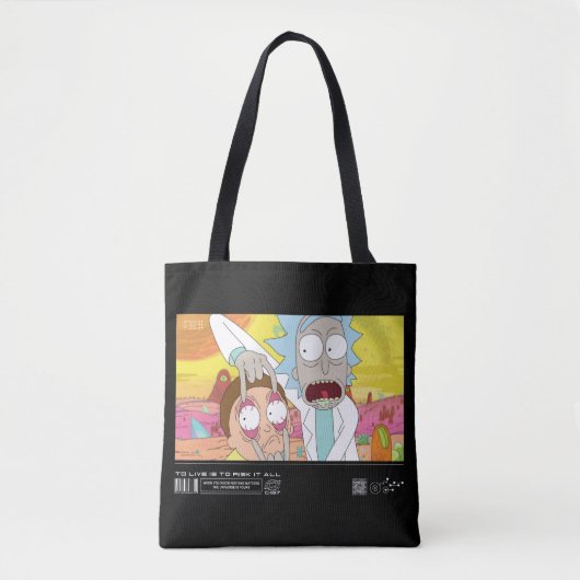 Rick Opening Morty's Eyes Quote Graphic Tasche (Vorderseite)