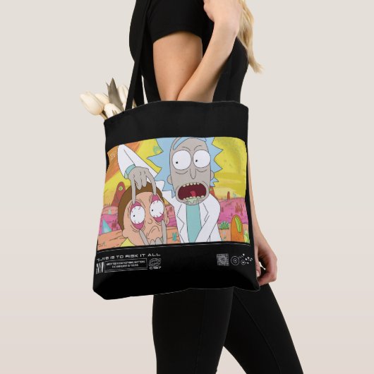 Rick Opening Morty's Eyes Quote Graphic Tasche (Von Nahem)
