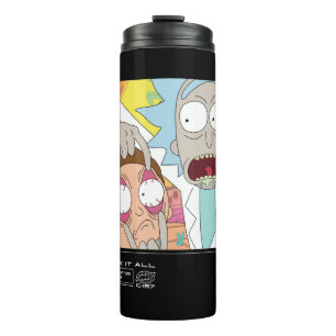 Rick Opening Morty's Eyes Quote Graphic Thermosbecher