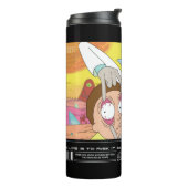 Rick Opening Morty's Eyes Quote Graphic Thermosbecher (Nach links gedreht)