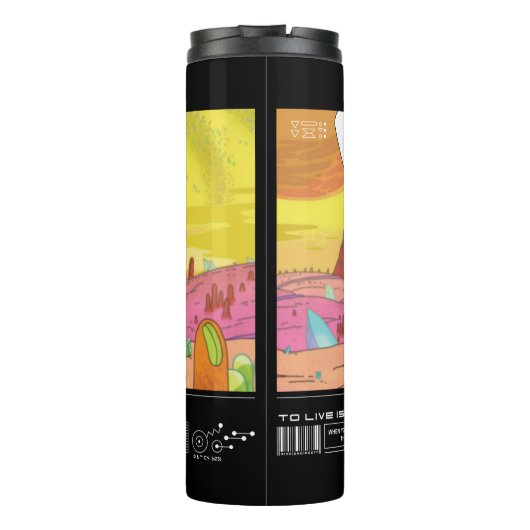 Rick Opening Morty's Eyes Quote Graphic Thermosbecher (Rückseite)