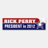 Rick Perry 2012 Autoaufkleber (Vorne)