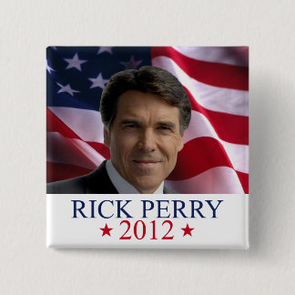Rick Perry 2012 für Präsident pinback Knopf Button