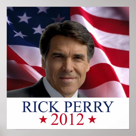 Rick Perry 2012 für Präsident Plakatdruck Poster (Vorne)