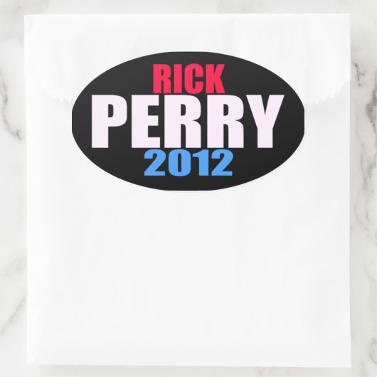 Rick Perry 2012 Ovaler Aufkleber (Tasche)