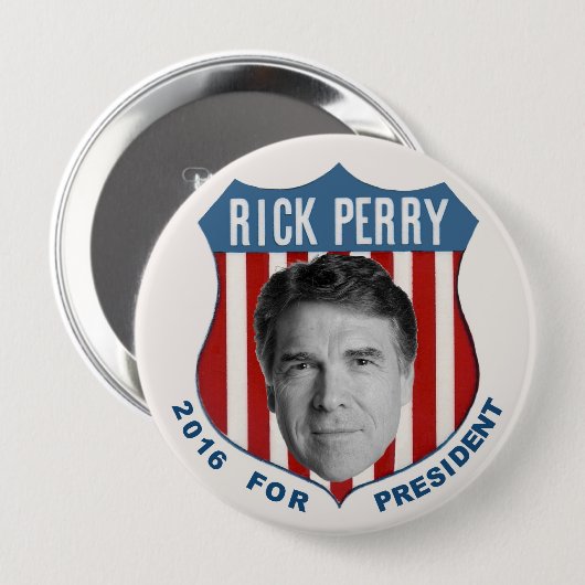 Rick Perry für Präsidenten im Jahre 2016 Button (Vorne & Hinten)