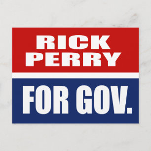 RICK-PERRY FÜR REGIERUNGSCHEFS POSTKARTE