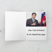Rick Perry Geburtstags-Karte Karte (Innenseite)