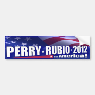 Rick Perry Marco Rubio GOP 2012 Autoaufkleber