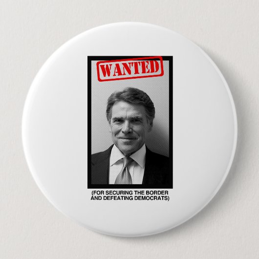 Rick Perry Mugshot Button (Vorderseite)