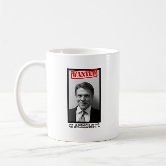 Rick Perry Mugshot Kaffeetasse (Links)