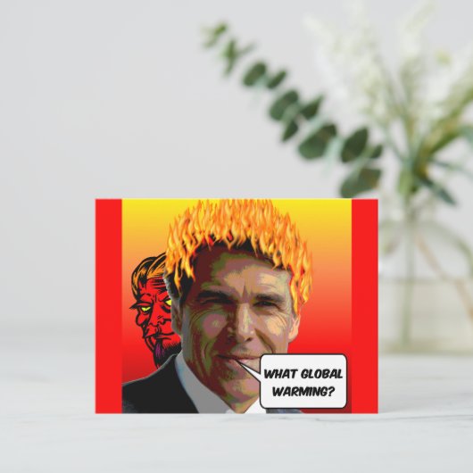 Rick Perry Postkarte (Stehend Vorderseite)