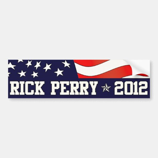 Rick Perry Präsident 2012 Autoaufkleber (Vorne)