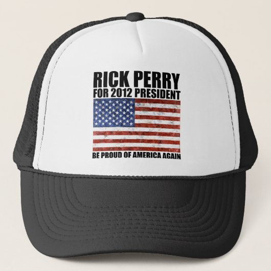 Rick Perry Präsident 2012 Truckerkappe (Vorderseite)