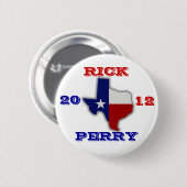 Rick Perry Texas 2012 Button (Vorne & Hinten)