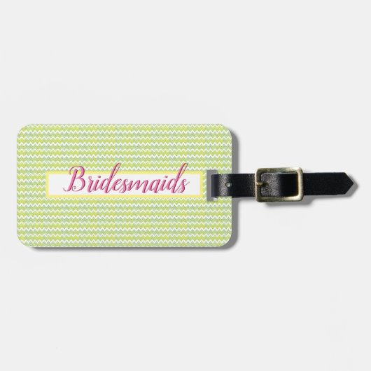Rick Rack Bridesmaid Gepäckanhänger (Vorderseite horizontal)