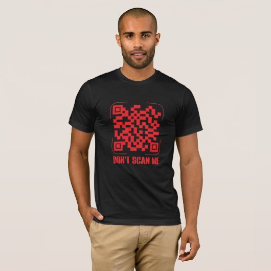 Rick Roll lustiger QR-Scan-Code scannen mich nicht T-Shirt (Vorne ganz)