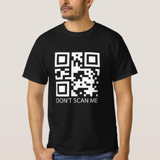 Rick Roll lustiger QR-Scan-Code scannen mich nicht T-Shirt (Vorderseite)