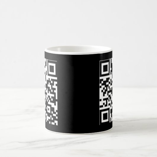 Rick Roll QR Code Aufkleber Kaffeetasse (Mittel)