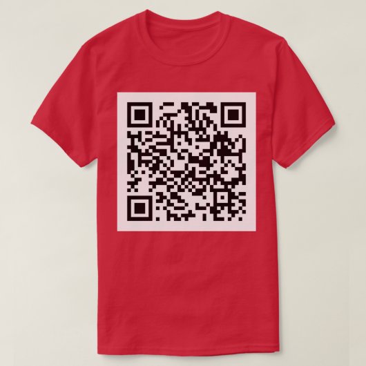 Rick Roll QR Code Hat T-Shirt (Design vorne)