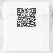 Rick Roll QR-Code Quadratischer Aufkleber (Tasche)