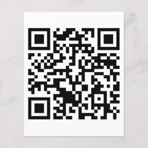 Rick Roll QR Code Rickgewalzt Flyer