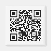 Rick Roll QR Code Rickgewalzt Magnet (Vorne)