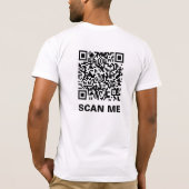 Rick Roll QR Code T-Shirt (Rückseite)