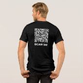 Rick Roll QR Code Tri-Blend Shirt (Rückseite voll)