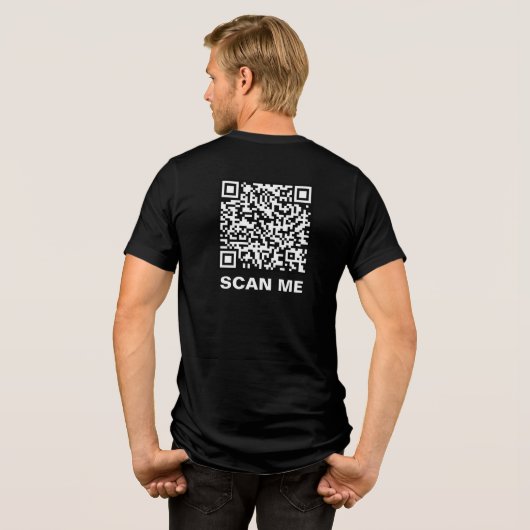 Rick Roll QR Code Tri-Blend Shirt (Rückseite voll)