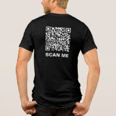 Rick Roll QR Code Tri-Blend Shirt (Rückseite)