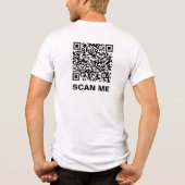 Rick Roll QR Code Tri-Blend Shirt (Rückseite)