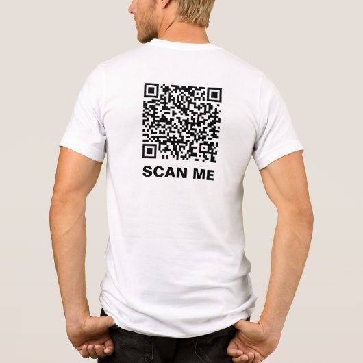 Rick Roll QR Code Tri-Blend Shirt (Rückseite)