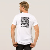 Rick Roll QR Code Tri-Blend Shirt (Rückseite voll)