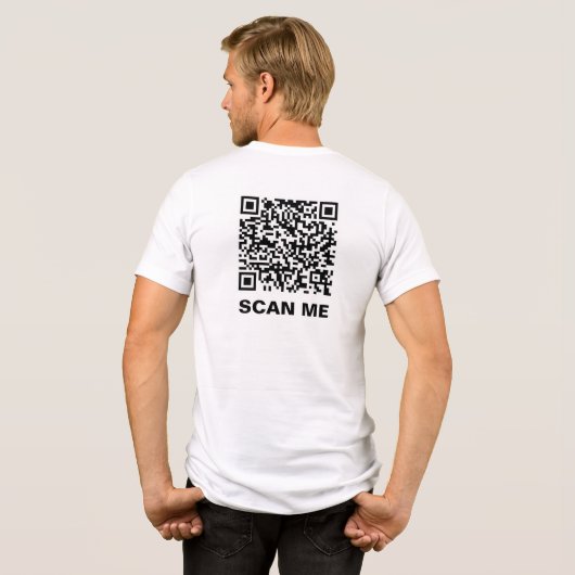 Rick Roll QR Code Tri-Blend Shirt (Rückseite voll)