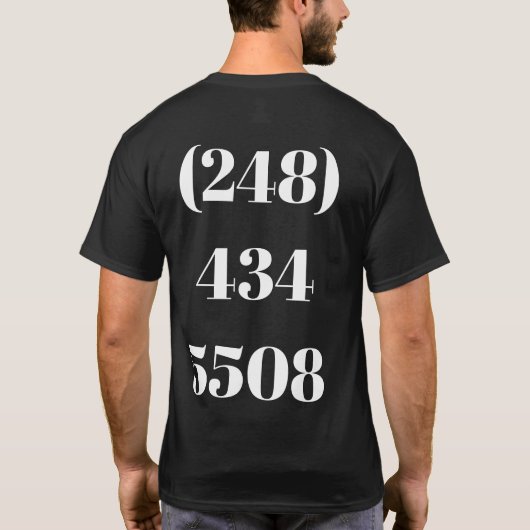 Rick Roll T-Shirt (Rückseite)