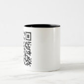 Rick Roll Zweifarbige Tasse (Mittel)