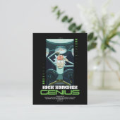 Rick Sanchez Genius Quote Graphic Postkarte (Stehend Vorderseite)