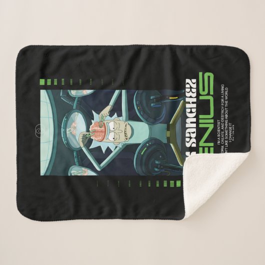 Rick Sanchez Genius Quote Graphic Sherpadecke (Vorderseite (Horizontal))